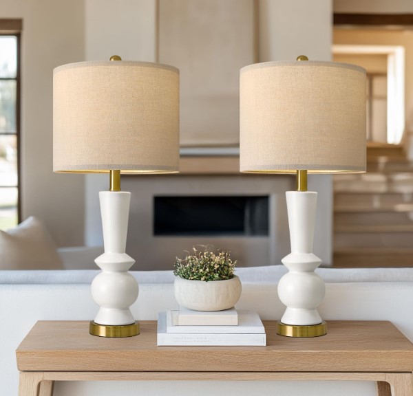 Set of 2 Modern Ceramic Table Lamps!