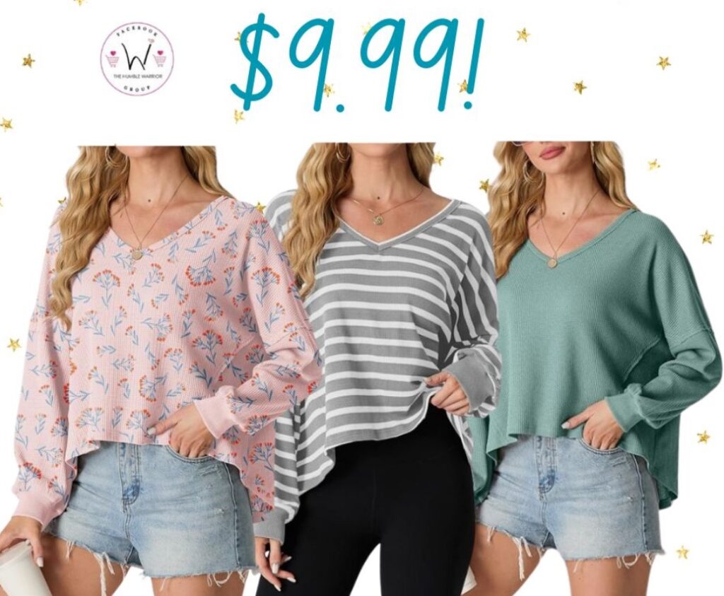 V-Neck Long Sleeve Tunic!