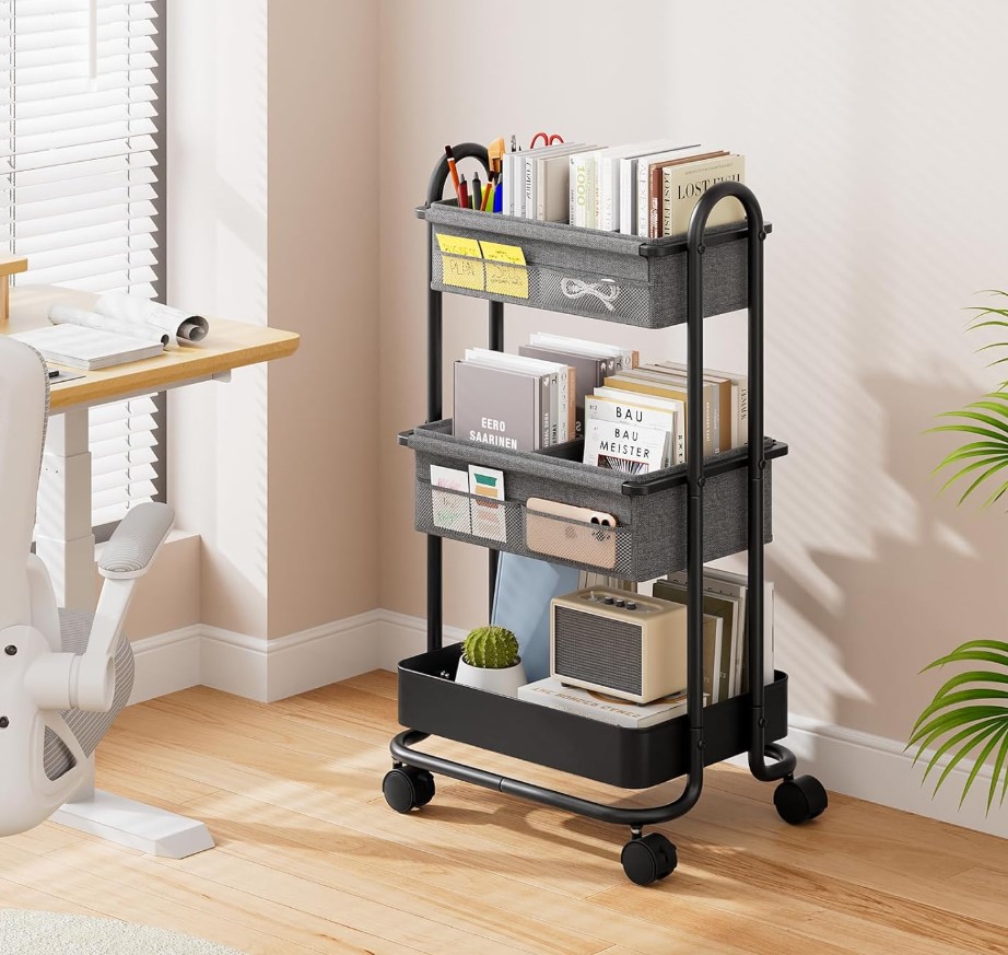 3 Tier Rolling Storage Baby Diaper Caddy Organizer Cart!