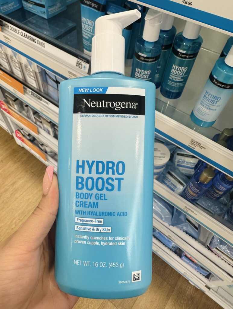 The Neutrogena Hydro Boost Body Moisturizing Gel Cream!