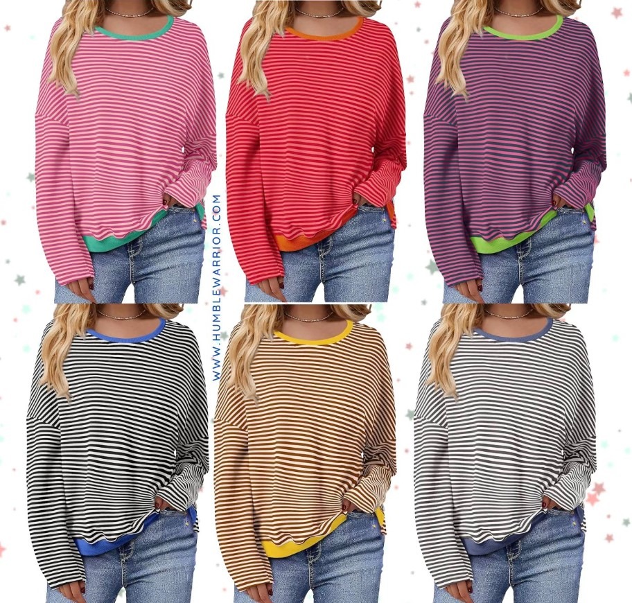 Lightweight striped tunic from Sidefeel!