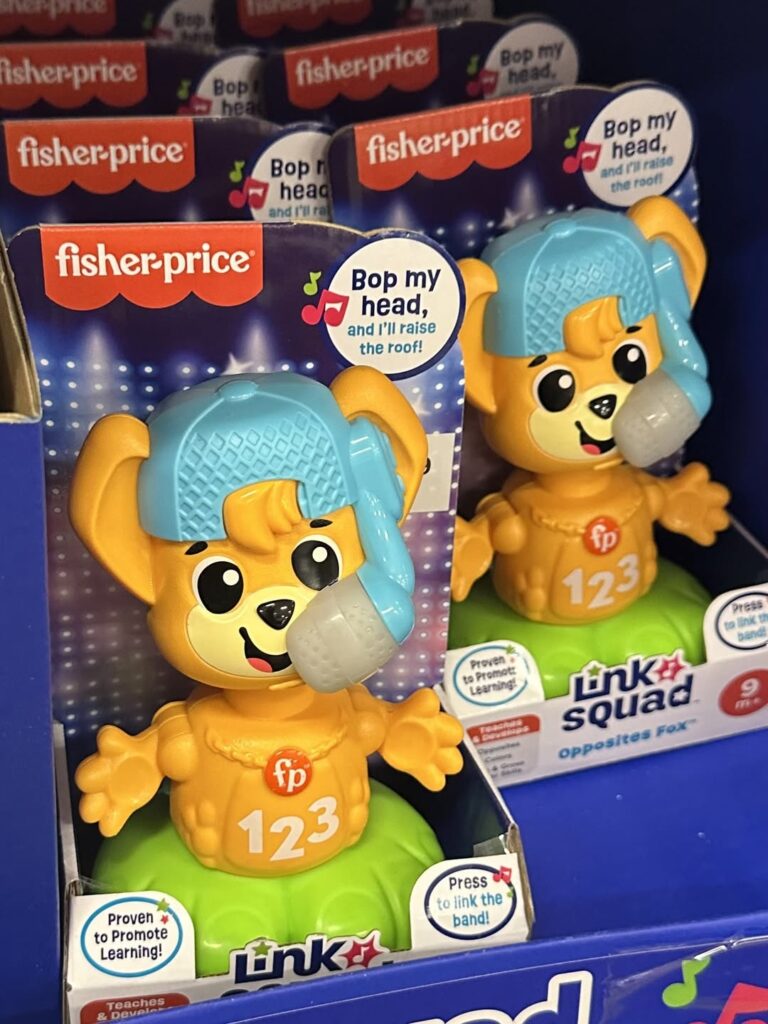 Fisher-Price Baby Learning Toy Link Squad Opposites Fox!