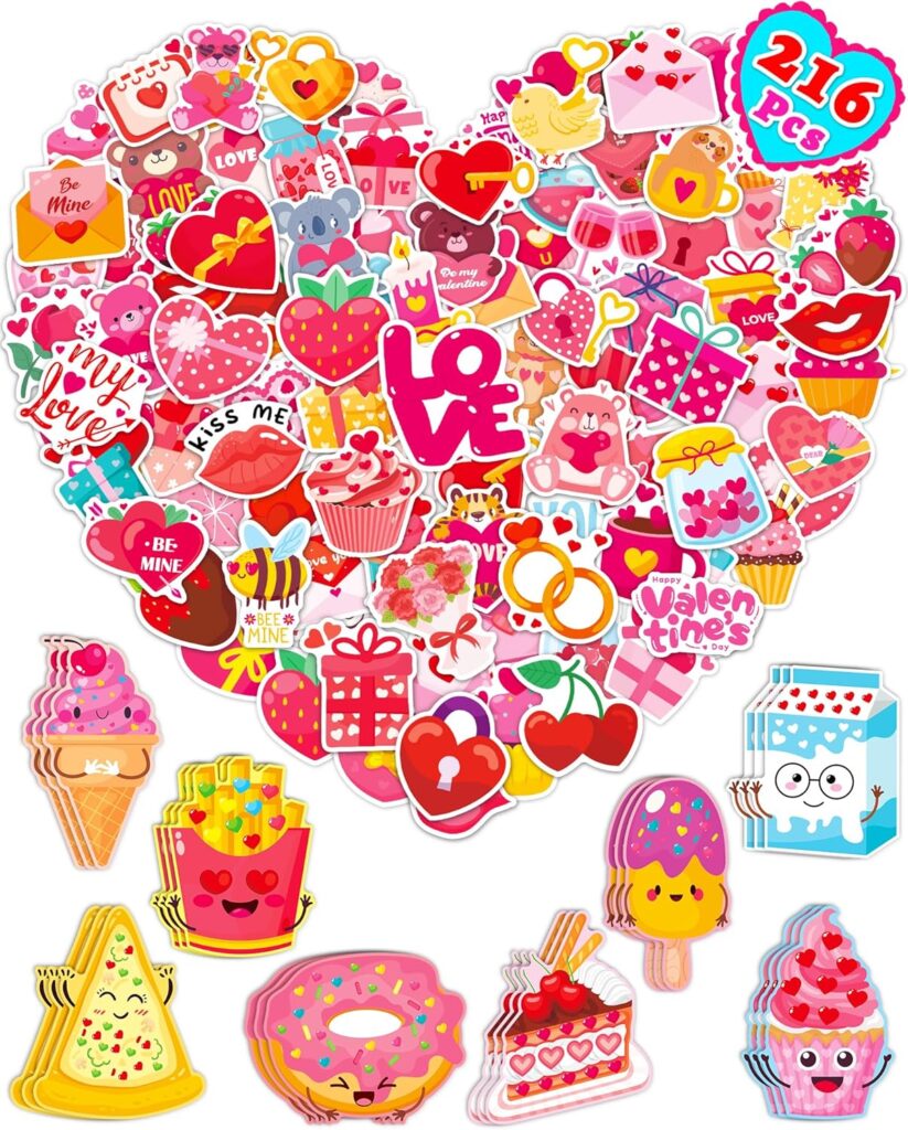 216 Valentine’s day stickers!