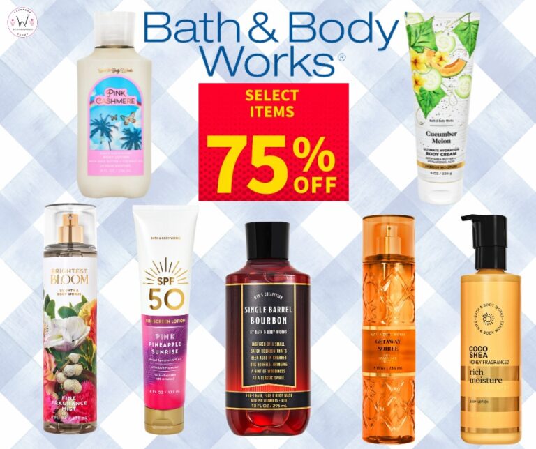Savings on Bath and Body Works