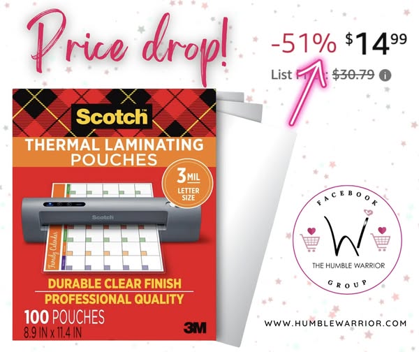 Scotch Thermal Laminating Pouches