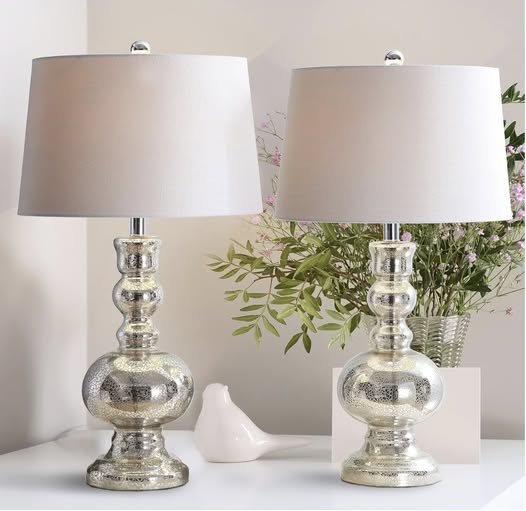 JONATHAN Y Mercury glass lamps