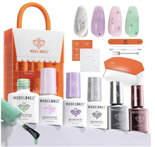 modelones Gel Nail Polish Kit with U V Light