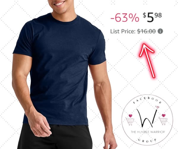 Hanes Men’s Originals Lightweight Tri-Blend Crewneck T-Shirt