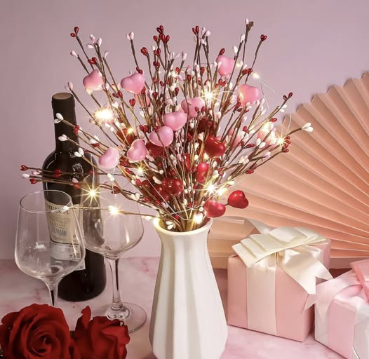 Valentine’s Day vase filler