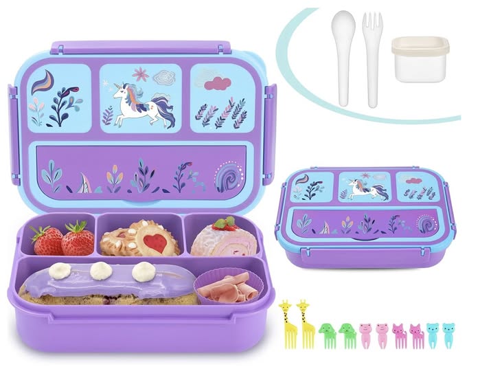 purple bento box for kids
