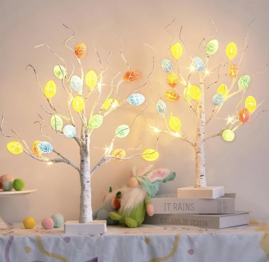gorgeous LED Easter trees