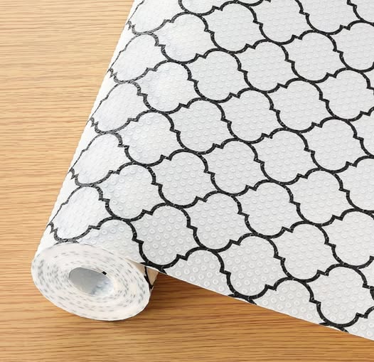 Non-Adhesive Shelf Liners for Kitchen Cabinets