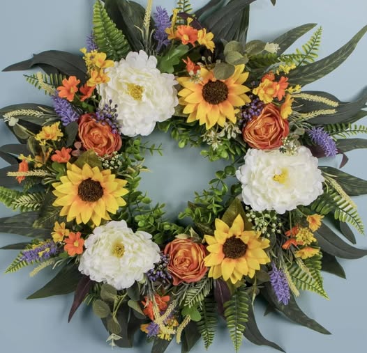 sunflower wreath