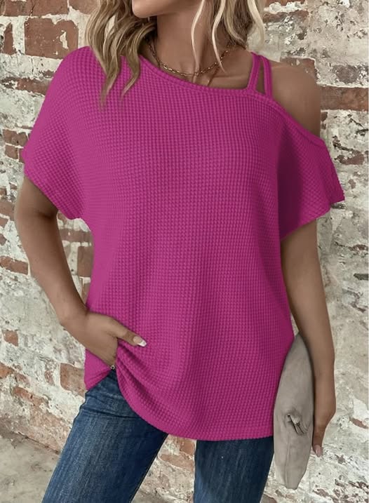 waffle knit top from Dokotoo