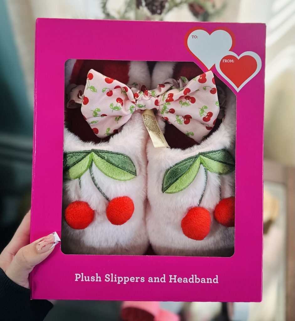 Valentine’s slipper and headband sets!