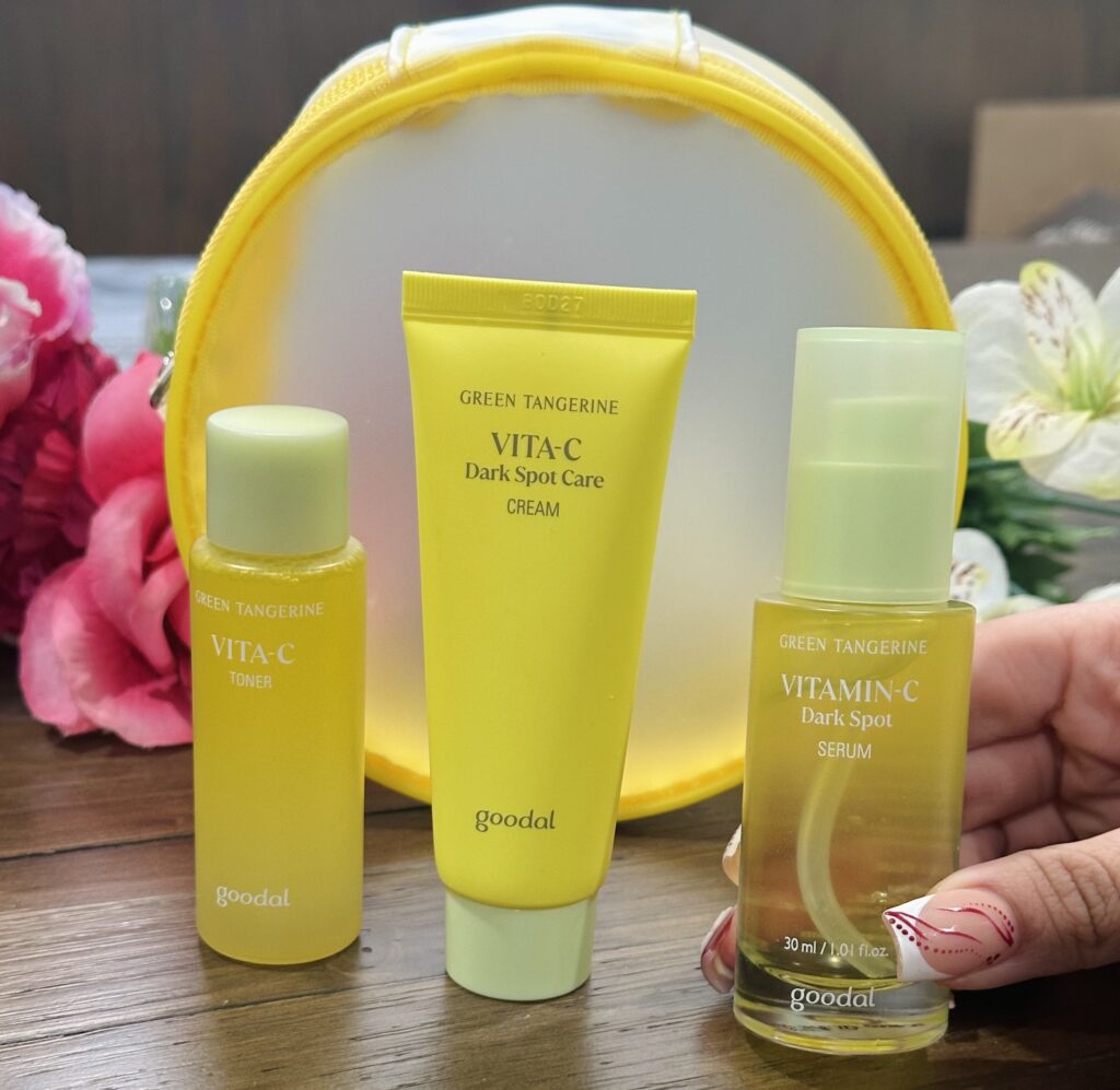 The GOODAL Green Tangerine Vitamin C Travel Size Gift Set!