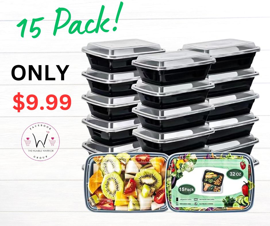 15 pack of Meal Prep Containers