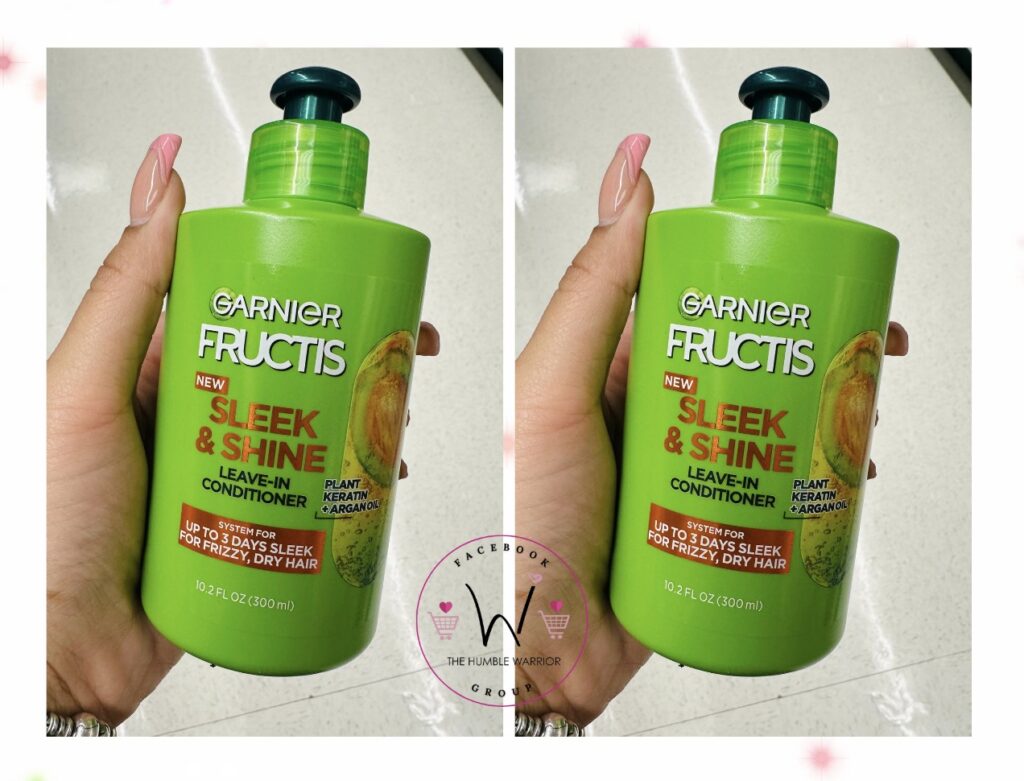 2-pack Garnier Fructis Sleek & Shine Leave-In Conditioning Cream!