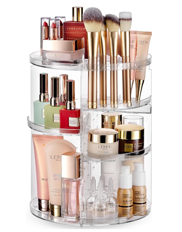 Rotating makeup organizer!