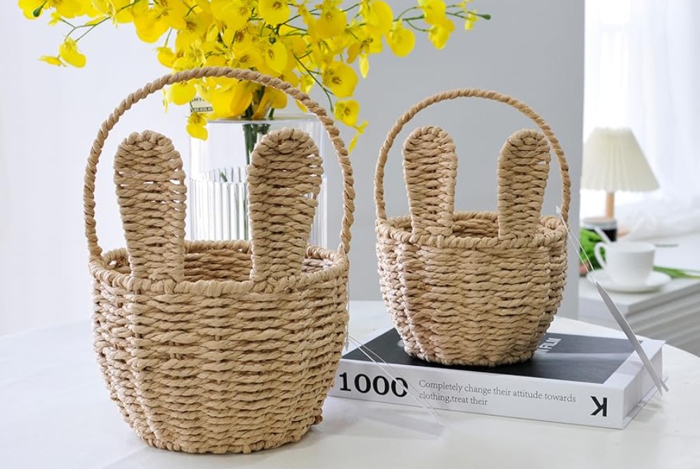 Set of 2 Small Wicker Easter Baskets!