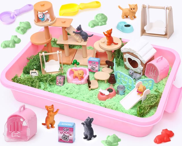 Cat Sandbox Sensory Playset