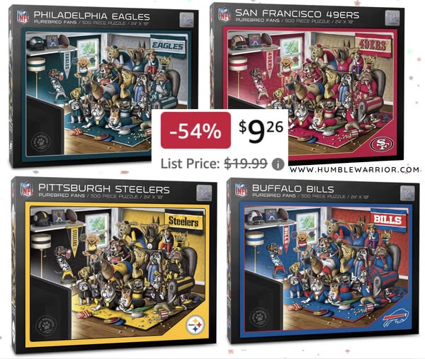 YouTheFan NFL Purebred Fans 500pc Puzzles