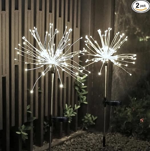solar firework lights