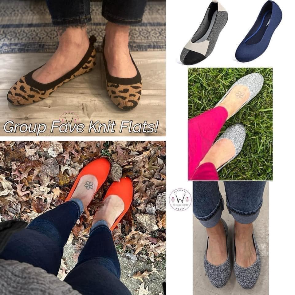 ATHMILE knit flats