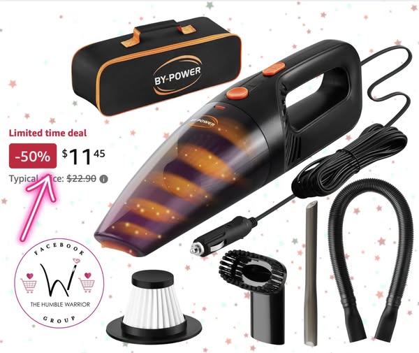 BY-POWER Car Vacuum Cleaner