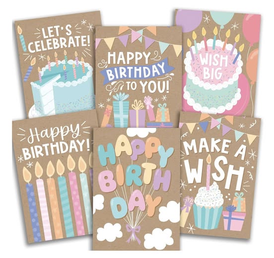 Hadley birthday card pack