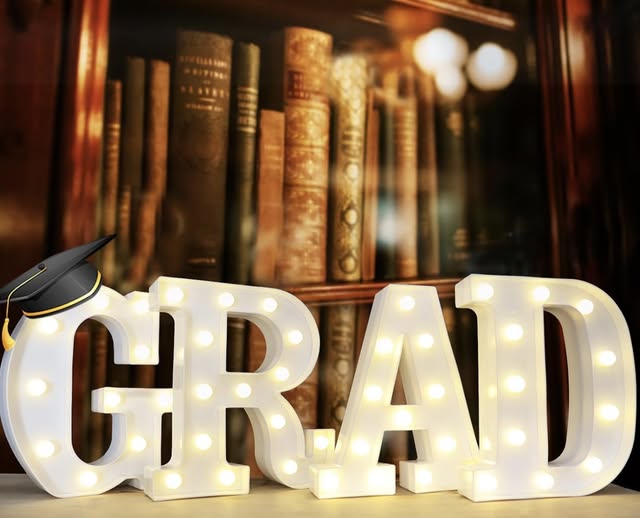 GRAD marquee sign