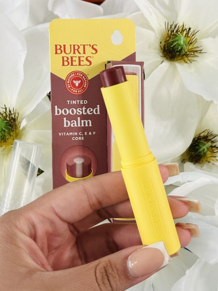 The Burt’s Bees Tinted Boosted Balm!