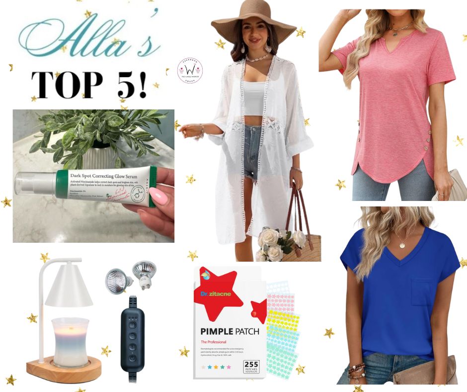 Alla’s TOP 5 best-selling items posted yesterday plus a bonus item!