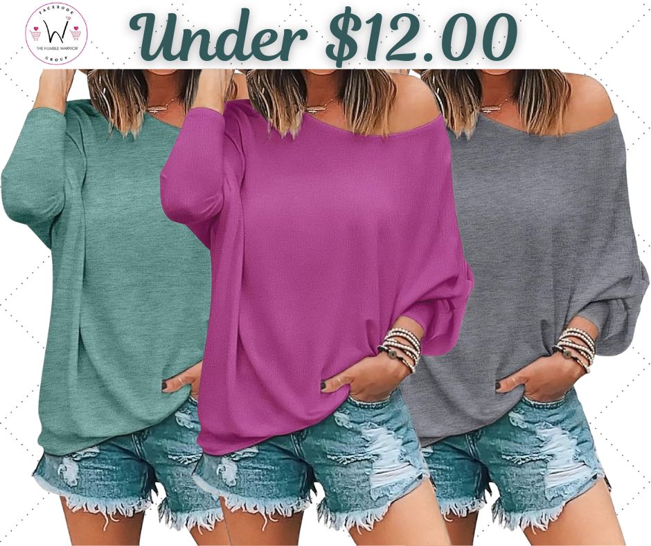 Off-Shoulder Batwing Tops