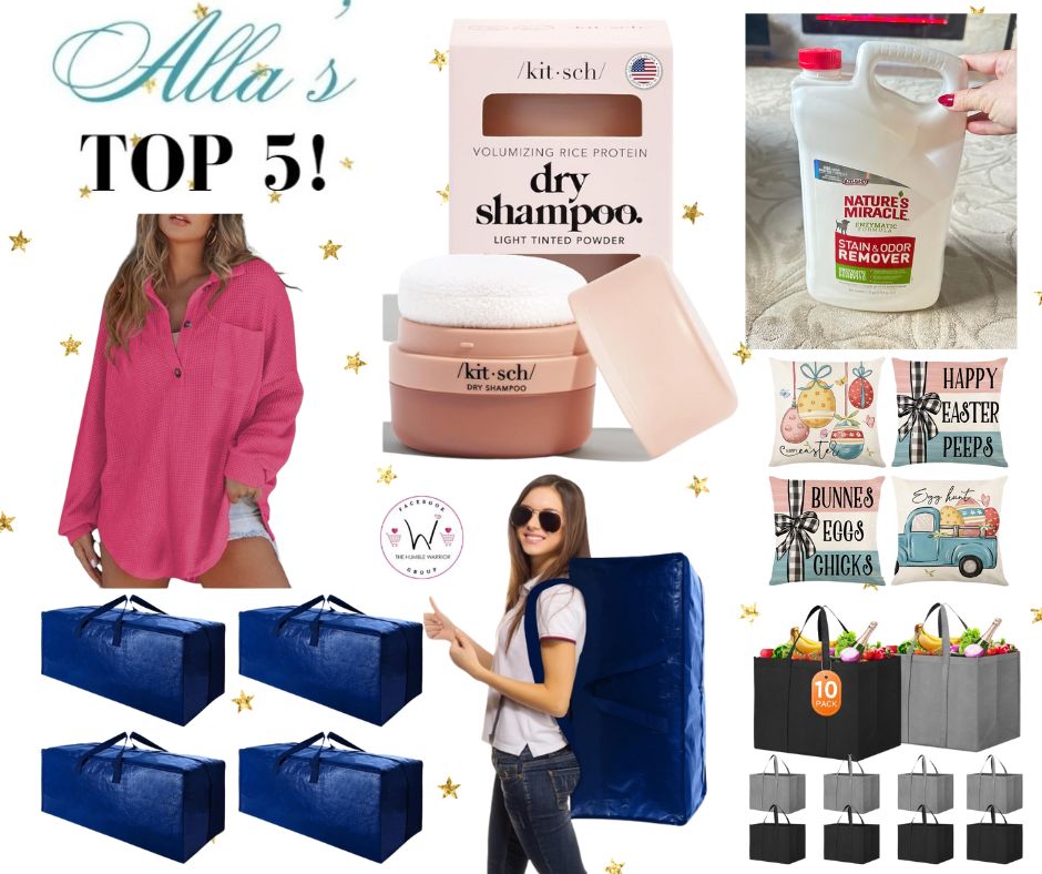 Alla’s TOP 5 best-selling items posted yesterday plus a bonus item!