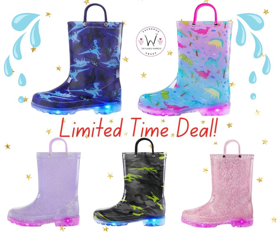 K KomForme Kids Light up Rain Boots!