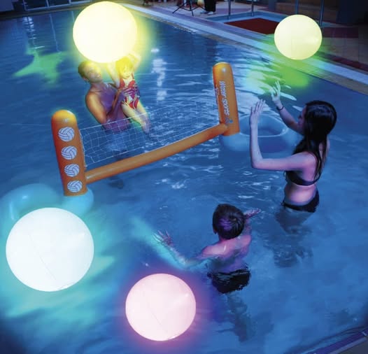 four pack of LED pool balls