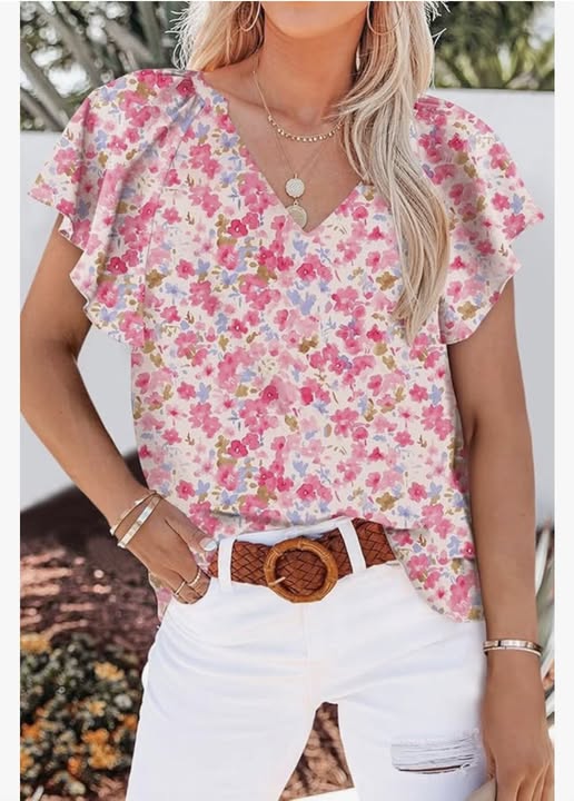 v-neck floral beauty from Dokotoo