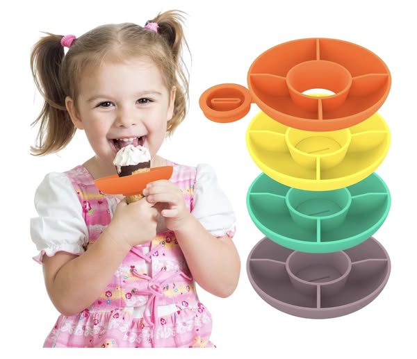 pack of four popsicle / ice cream cone holders