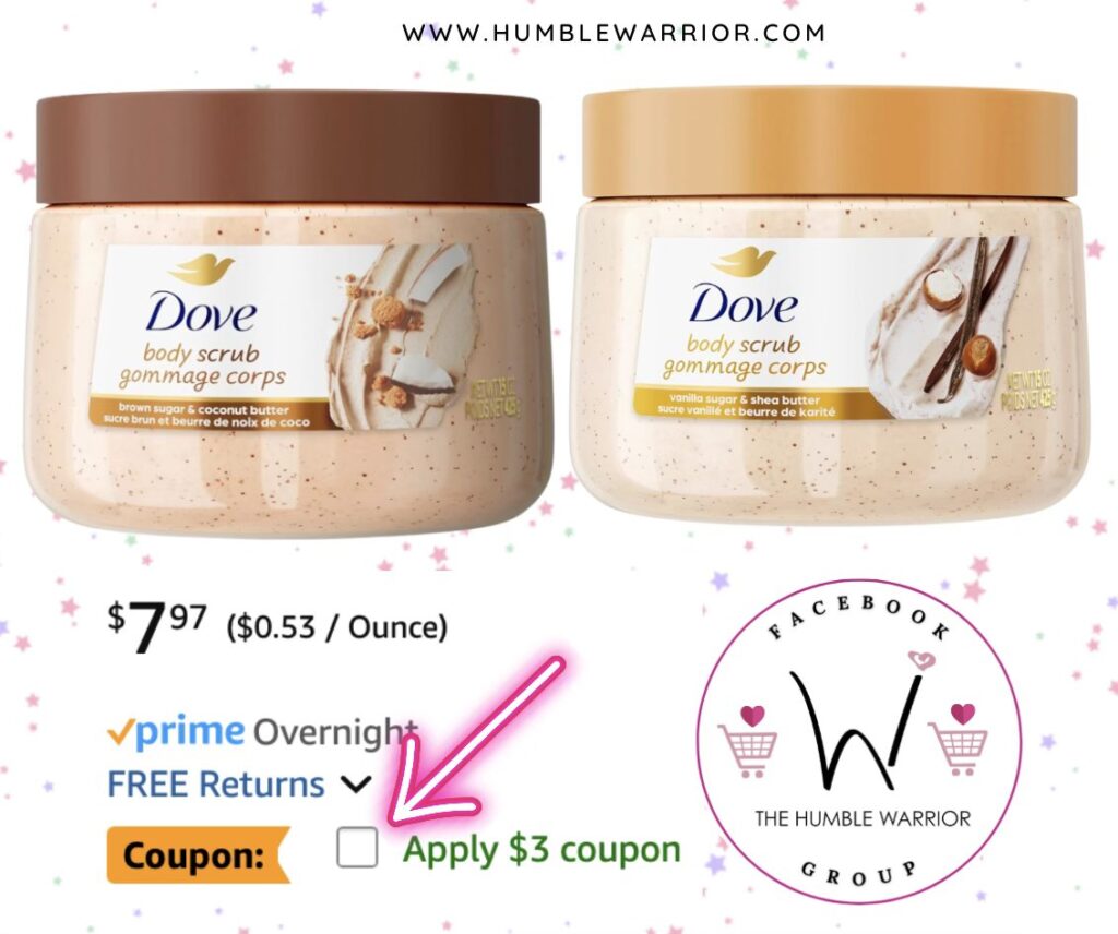 Dove Brown Sugar and Coconut Body Scrub
