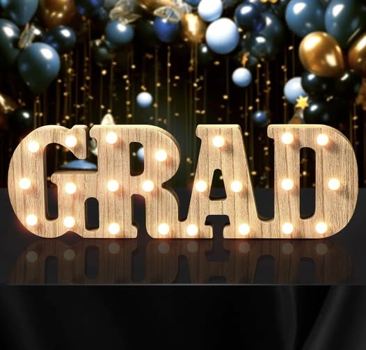 Grad marquee sign