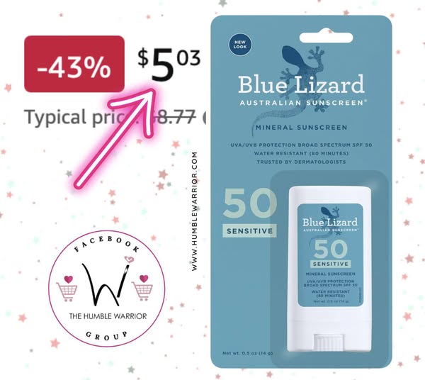 BLUE LIZARD Sensitive Mineral Sunscreen Stick