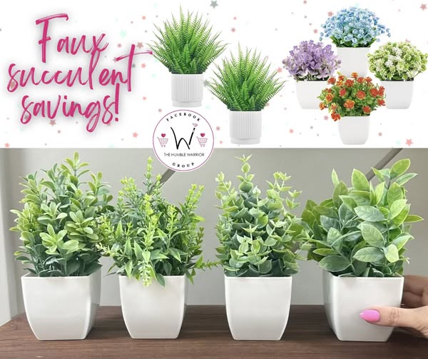 Der Rose faux succulents