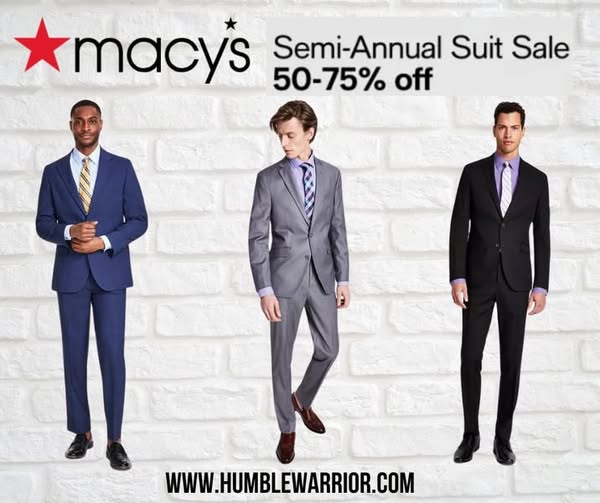 Macy’s during their Semi-Annual Suit Sale!