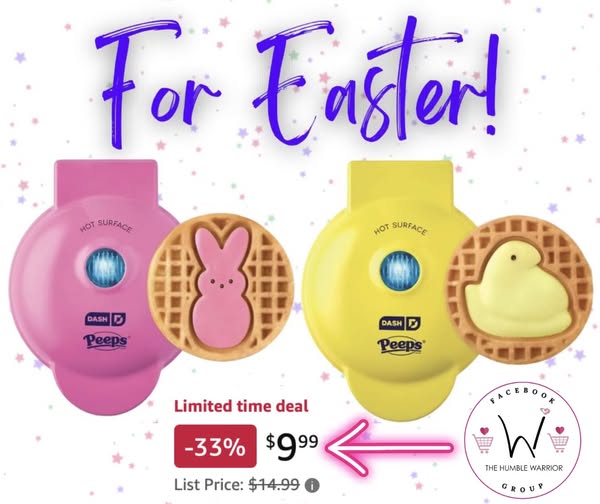 PEEPS x Dash Bunny Mini Waffle Makers