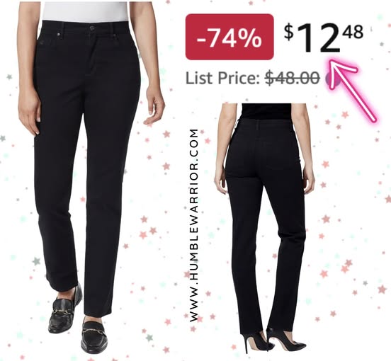 Gloria Vanderbilt Amanda tapered back jeans