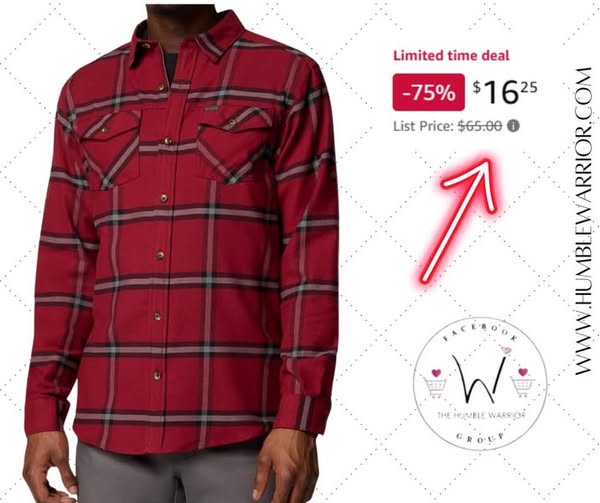 Columbia Men’s Bearmouth Springs Roll Up Flannel Long Sleeve Shirt