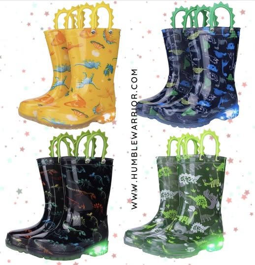 light up toddler rain boots