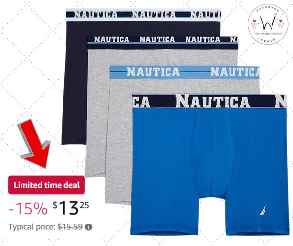Nautica Men’s Stretch Boxer Briefs