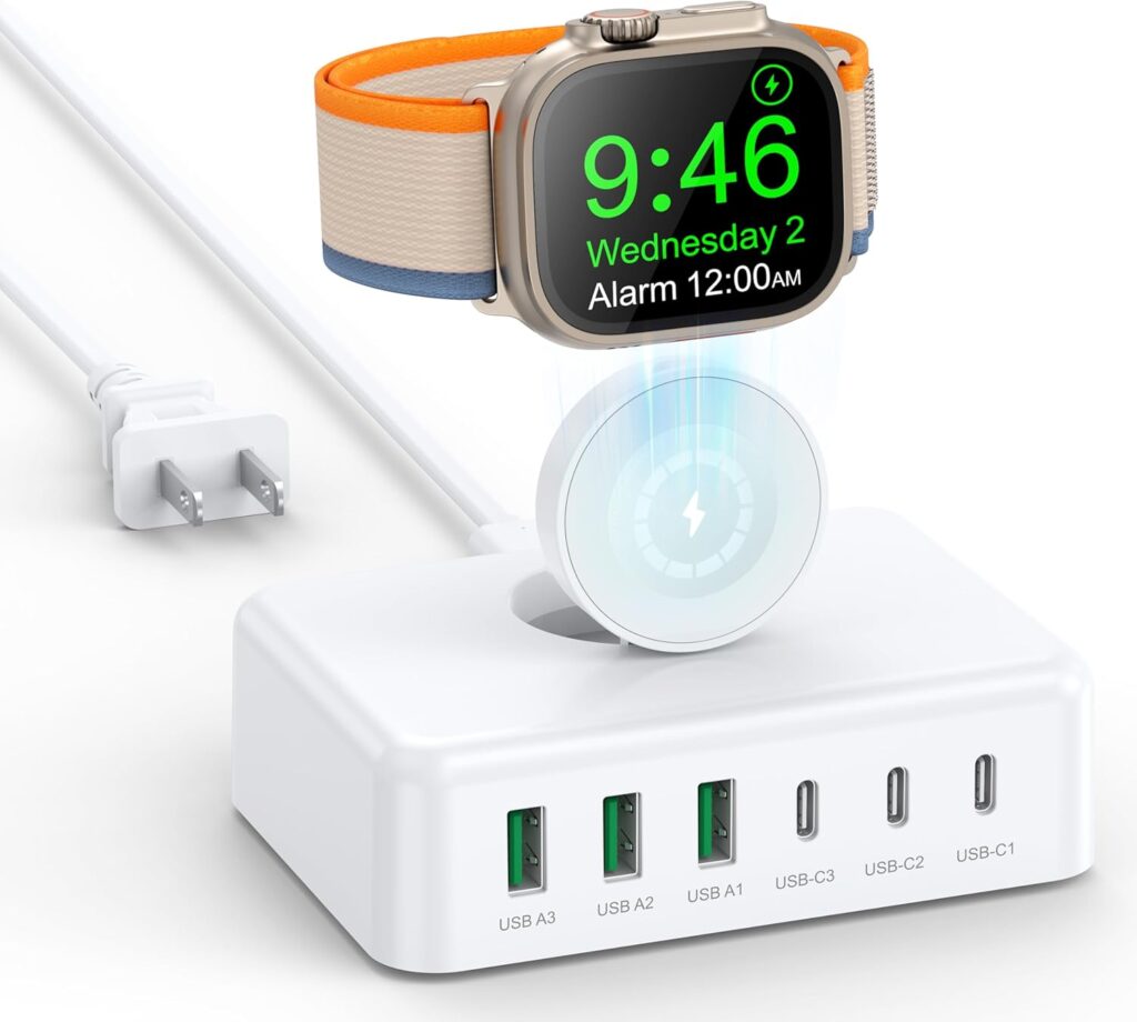 Charging Station with Apple Watch charger